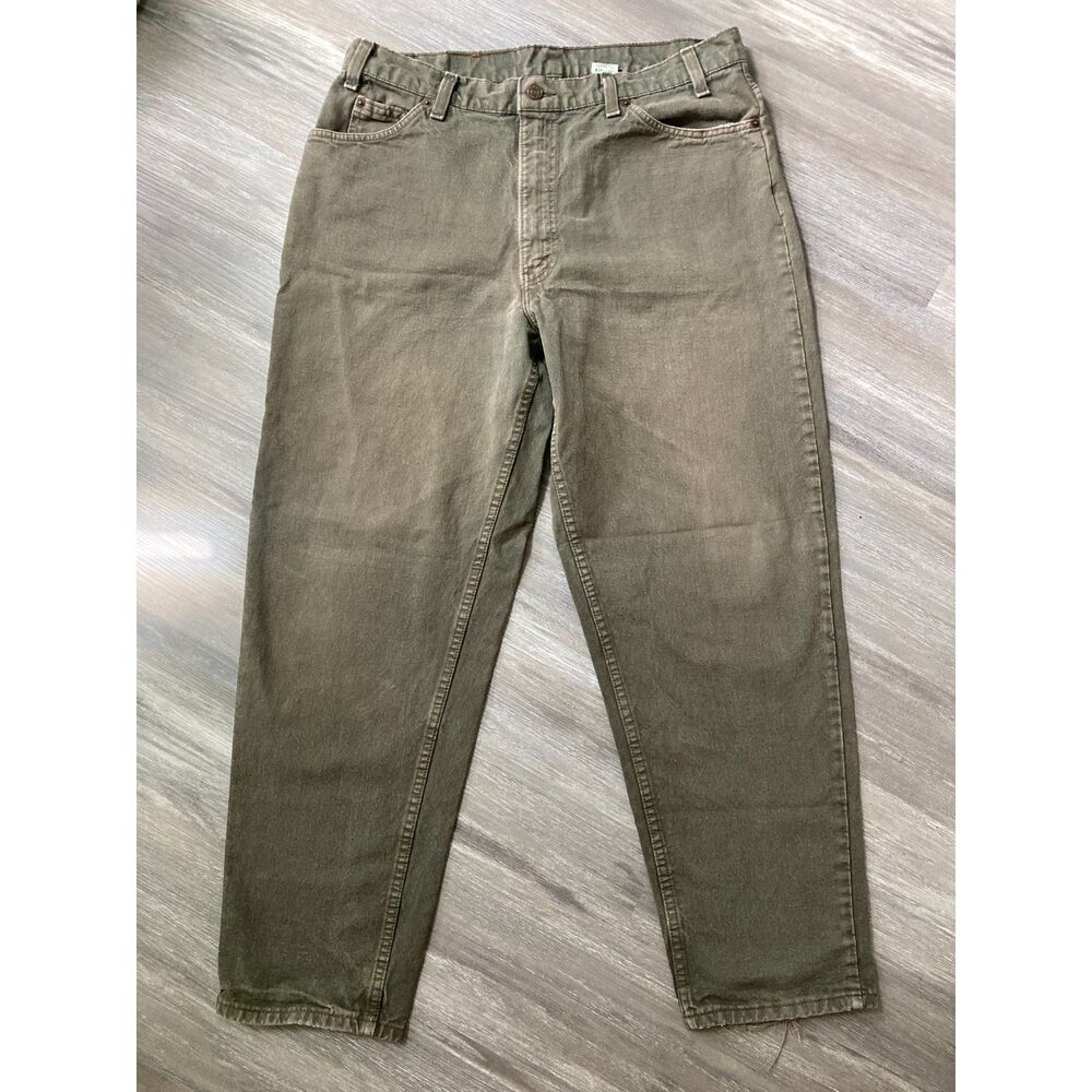 Orange Tab Vintage Levi's 560 Green Jeans Baggy Loose Skater USA Made 35x29